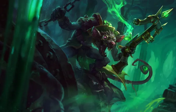 Fantasy, rat, League of Legends, crossbow, Riot Games, Joshua Brian Smith, Twitch
