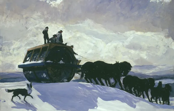Picture, genre, Rockwell Kent, Rockwell Kent, Road Roller