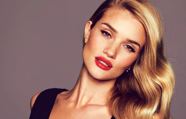Picture background, model, portrait, makeup, actress, hairstyle, blonde, Rosie Huntington-Whiteley