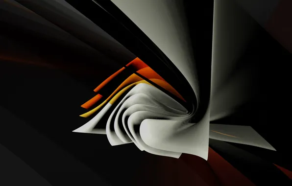 Line, abstraction, geometry, black background, abstract background, tightening