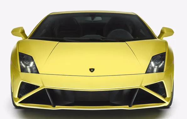 Lamborghini, front view, yellow, Lamborghini, Gallardo, Gallardo LP560-4