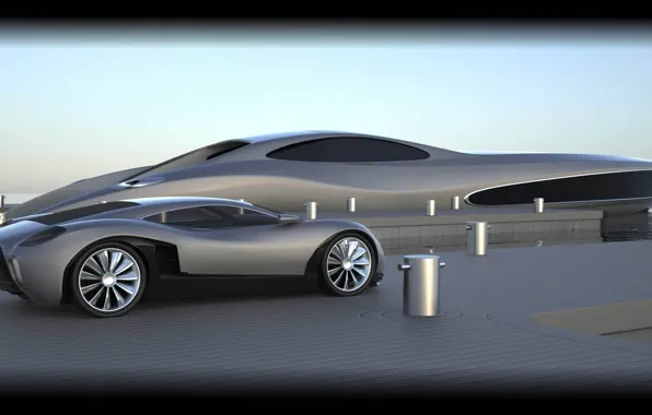 Car, Yacht, &amp;, Futuristic