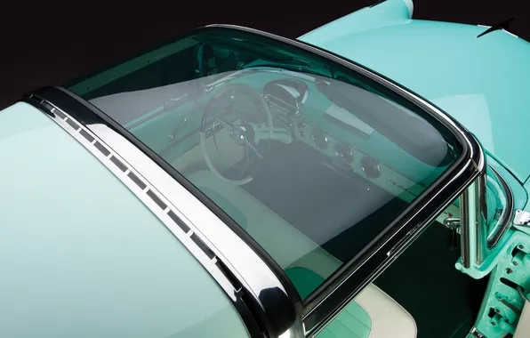 Ford, retro cars, 1955, Fairlane, Crown, Victoria, Skyliner, retro cars