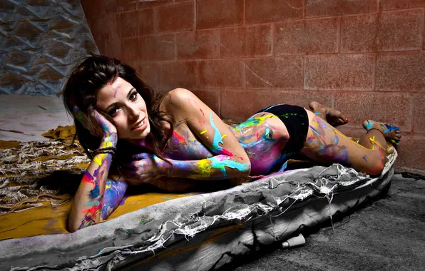 Girl, paint, photographer, girl, Brian Storey