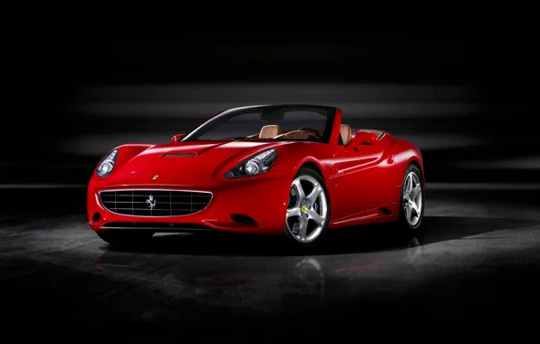 Picture red, Ferrari, Roadster, California