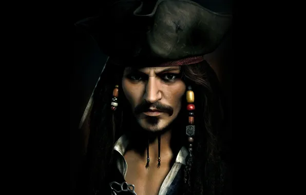 Picture hat, captain, Johnny Depp, Jack Sparrow