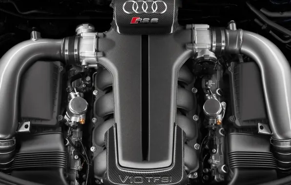 Picture Audi, engine, V10 TFSI