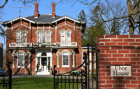 House, UK, architecture, mansion, facade, Newcastle, Ebor House