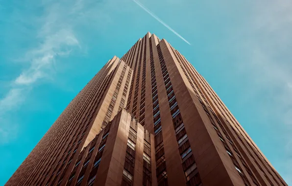 USA, United States, sky, New York, Manhattan, NYC, New York City, skyscraper