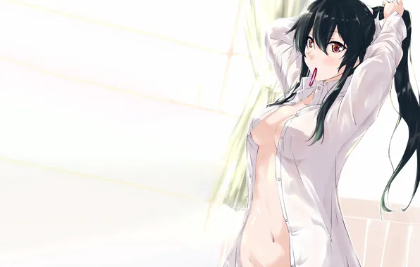 Girl, sexy, long hair, boobs, anime, beautiful, pretty, erotic