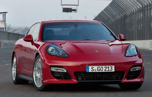 Picture car, machine, track, track, 2012 Porsche Panamera GTS, 1920x1187