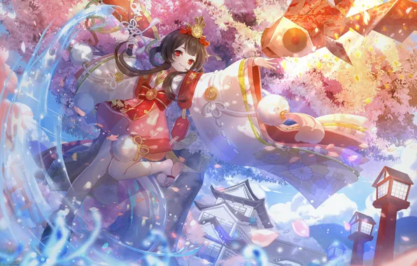 Fish, girl, Onmyouji, Omega