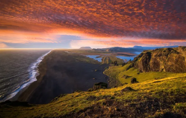 Landscape, coast, the evening