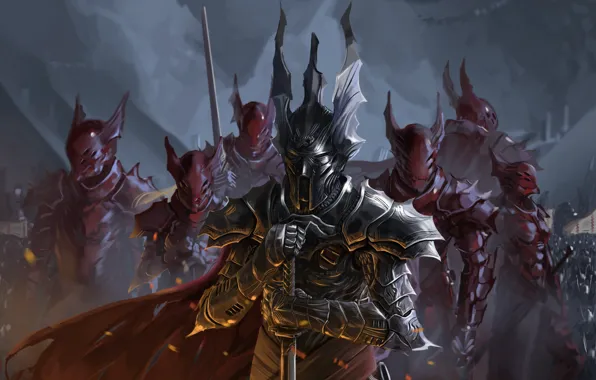 Sword, armor, warrior, helmet