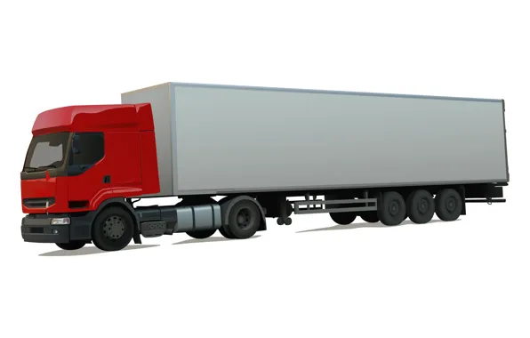 Vector, truck, van, long-length