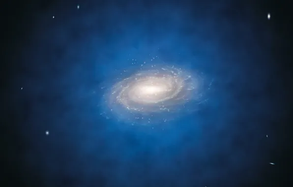 Picture galaxy, The Milky Way, halo, dark matter
