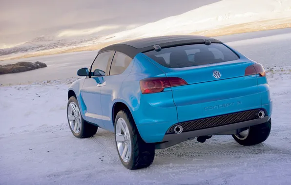 The sky, clouds, mountains, Volkswagen, Concept A