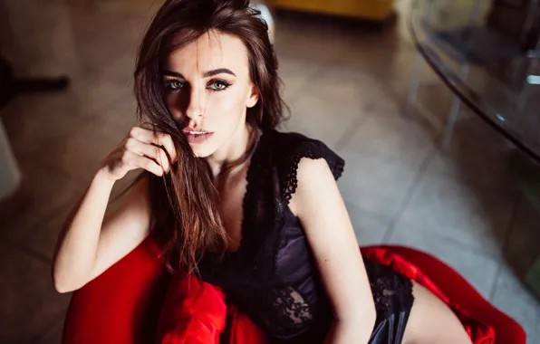 Look, pose, model, portrait, makeup, hairstyle, brown hair, beauty
