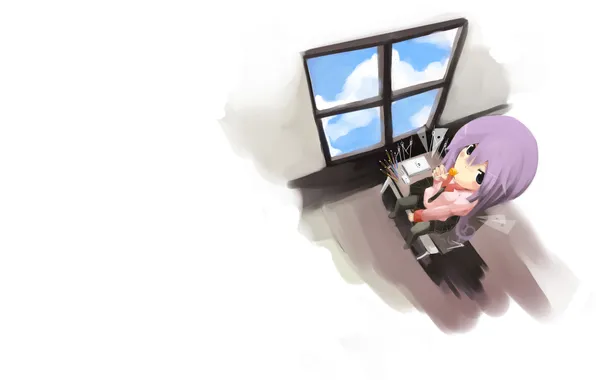 Picture anime, office, girl