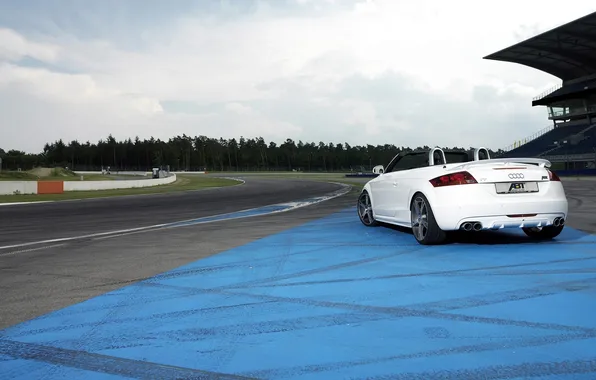 Audi, The sky, Road, Audi, White, Convertible, ABBOT