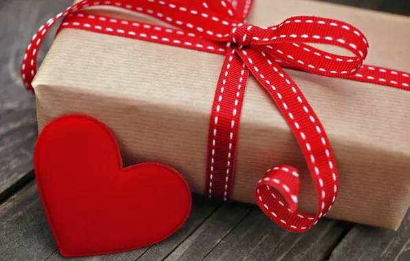 Tape, holiday, box, gift, red, heart