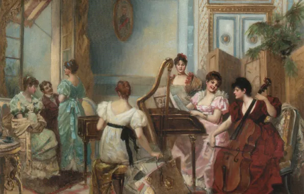 Picture French, 19th/20th Century, BREVAL, Christie's, THE CONCERT IN THE SALON