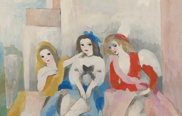 1942, the house, Modern, Marie Laurencin, Three women