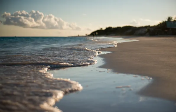 Sand, macro, spring, surf, Anguilla