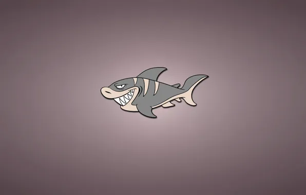 Picture minimalism, fish, shark, light background, shark, fish