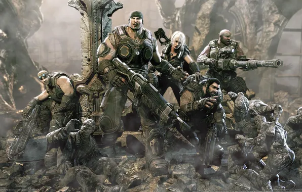 Picture Gears of War, characters, Marcus Fenix