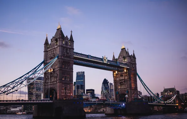 Bridge, the city, Wallpaper, England, London, the evening, wallpaper, london