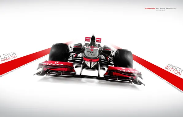 Race, the car, formula, mclaren mercedes