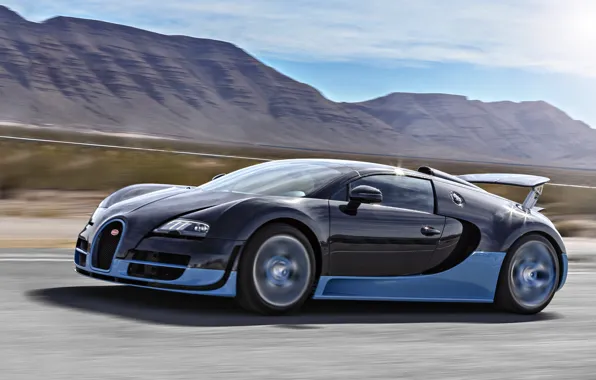 Picture Bugatti, Veyron, road, speed, hypercar, Bugatti Veyron 16.4 Grand Sport Vitesse Roadster