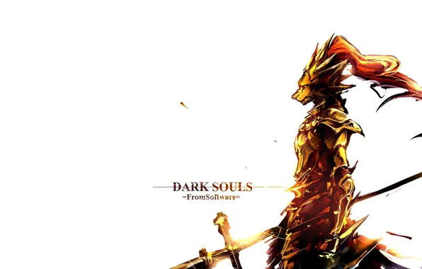 Picture game, wolf, knight, games, boss, dark souls, dark souls, knight