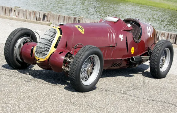 Wheel, The hood, Spokes, Alfa Romeo, Classic, Scuderia Ferrari, Grand Prix, 1935