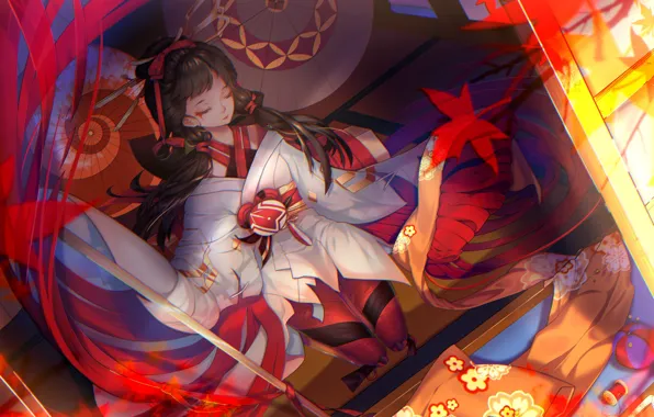 Girl, art, Onmyouji, Onmedia