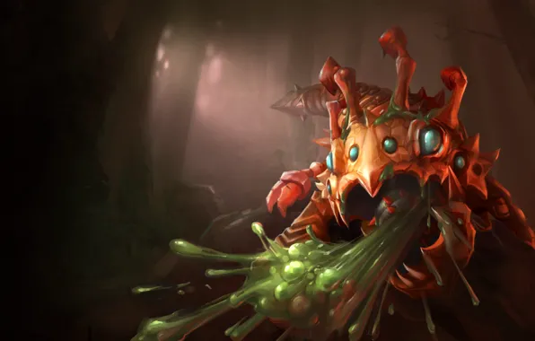 Forest, monster, fantasy, League of Legends, Riot Games, Kog'Maw