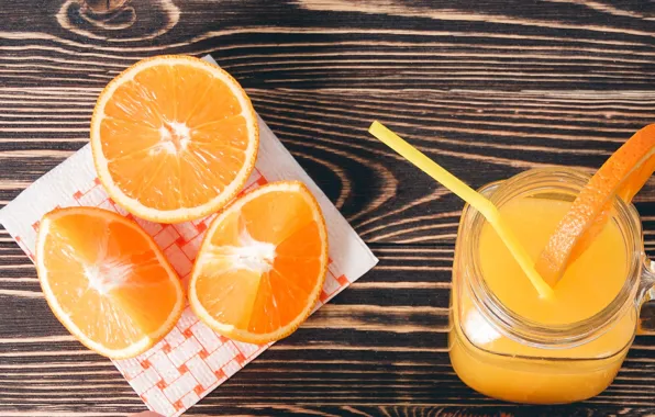 Oranges, juice, drink, fresh