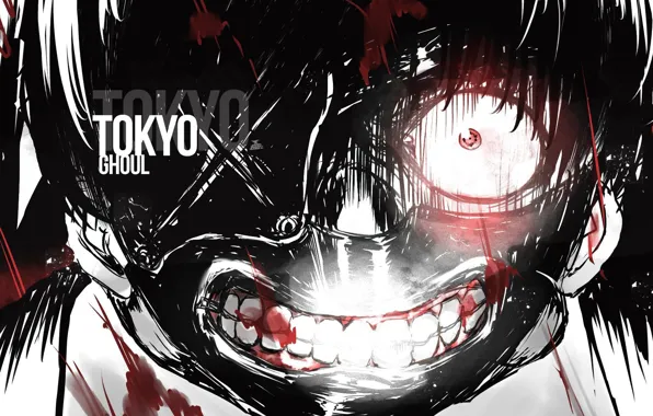 Horror, guy, mask, Tokyo ghoul, tokyo ghoul, Ken kanek