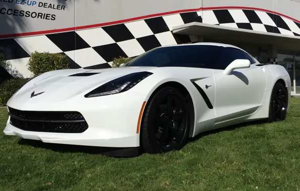 Picture Corvette, Stingray, 2014, whitte