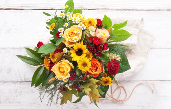 Roses, bouquet, flowers