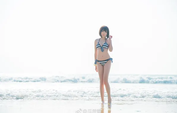 Girl, beautiful, asian, swimsuit