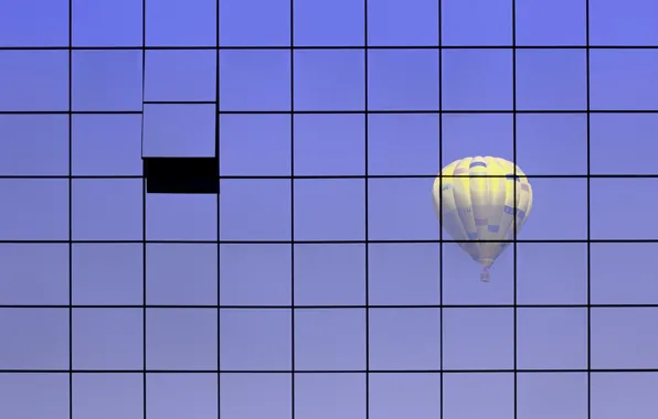 Glass, balloon, wall