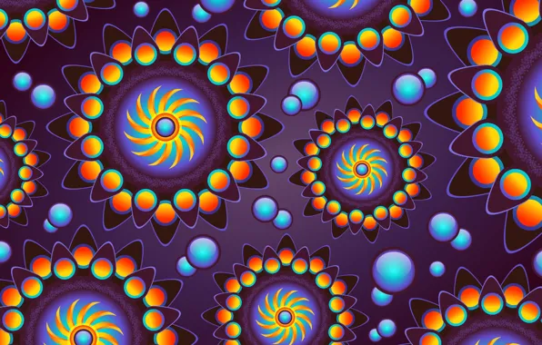 Bubbles, background, graphics, texture, geometry, digital art