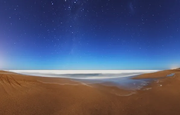 Picture sea, the sky, stars, night, the evening, morning, the milky way