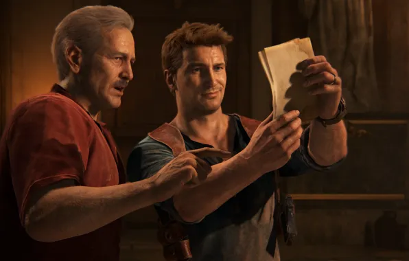 Picture Naughty Dog, Playstation 4, Uncharted 4, Nathan Drake, Victor Sullivan