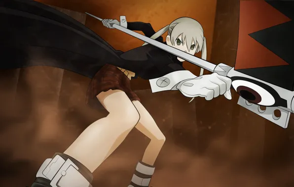 Girl, pose, weapons, Soul eater, Soul Eater