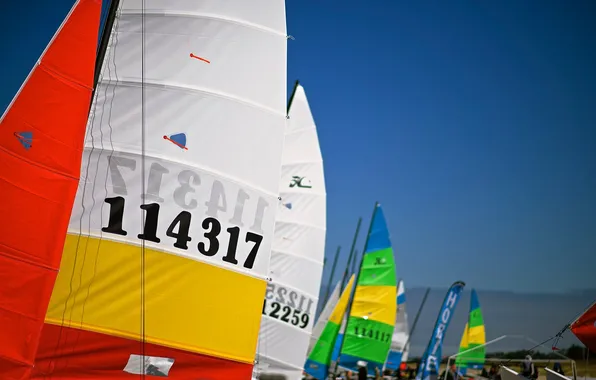 The sky, yacht, sail, regatta