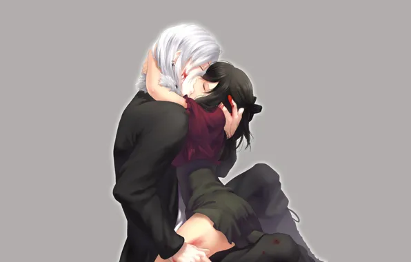 Love, blood, kiss, two