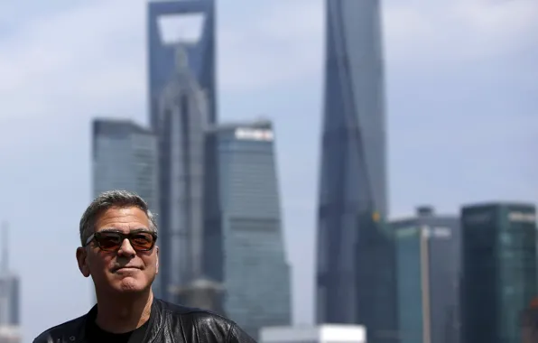 The city, background, George Clooney